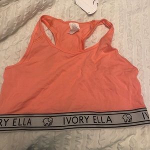 coral colored bralette!!